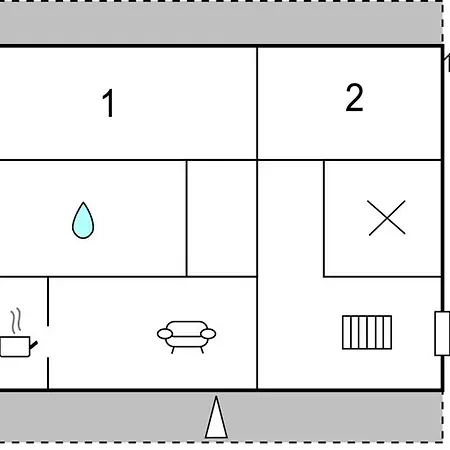 דירה Two-bedroom In *